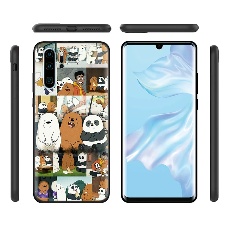 Черный силиконовый чехол для huawei P30 P20 P10 Коврики 30 20 10 Nova 5 5i Lite Pro P Smart Z плюс защитный чехол мы вся правда о медведях P
