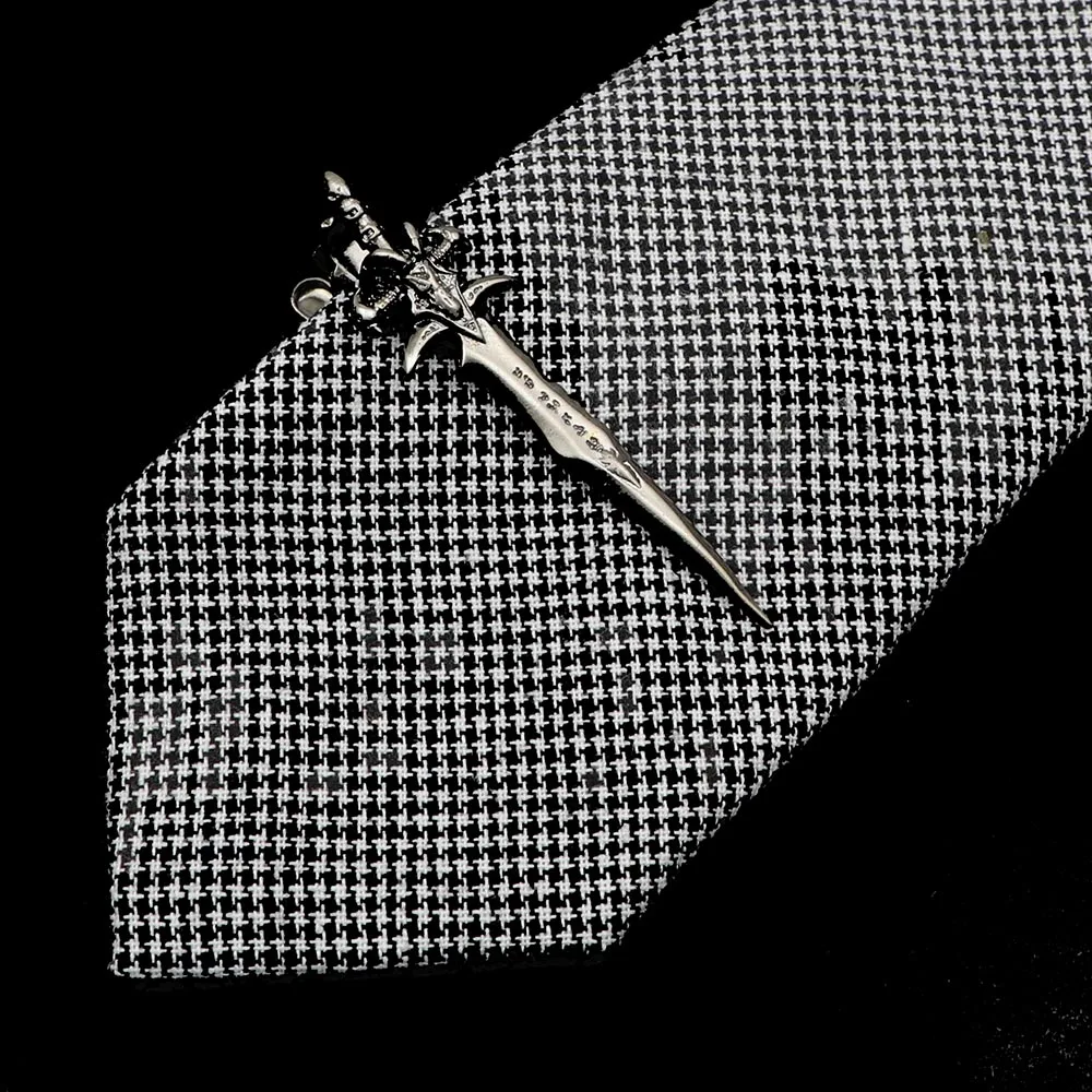 Chrome Stainless Tie Clips Scissors Ax Car Owl Sword Hammer Shape Metal Tie Clip For Men 1 Piece For Tie Clips