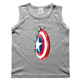 

2020 Summer kids T-shirt for Boy Clothing Avenger Boys T Shirt Clothes Captain America Superhero 3D Printed T Shirt Clothing