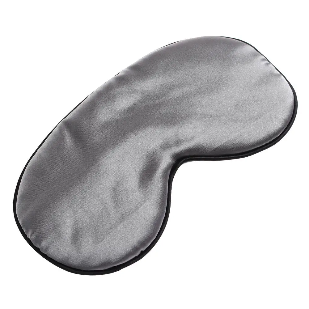 Pure Silk Sleep Eye Mask Padded Shade Cover Travel Relax Aid Eye Blindfold Shades Rest Helper Night Eyepatch 6 Colors eye mask