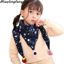 Весенне-осенний Детский шарф, детский нагрудник, теплый хлопковый детский шейный платок, шаль для девочки, мальчика, треугольный шарф