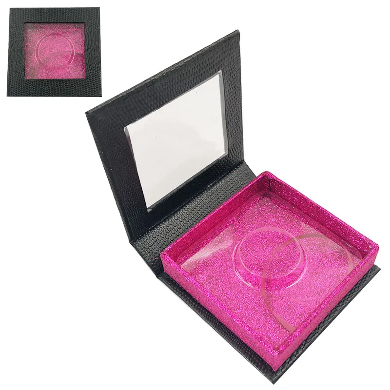 Iflovedekd накладные ресницы пакеты индивидуальный стиль частный логотип ресницы Коробки квадратная упаковка кассета окно - Цвет: Black rose