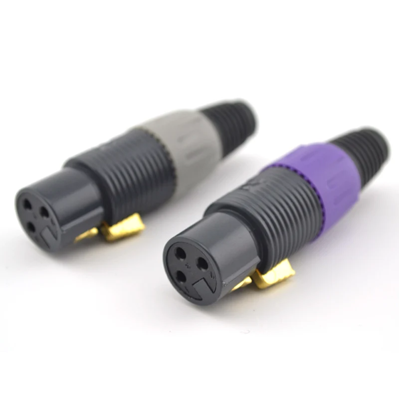 4 лот 24K позолоченный XLO singture-3 XLR разъем, штекер для XLO XLR аудио кабель