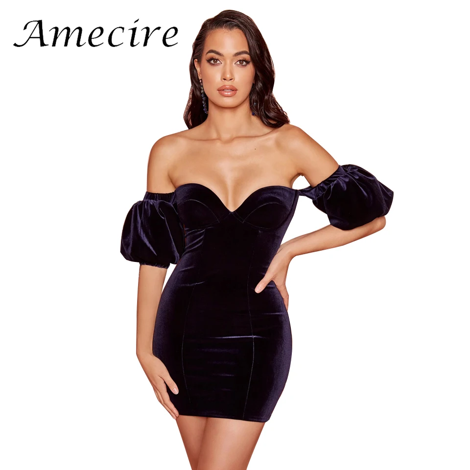 Женское бархатное мини платье с открытой спиной без бретелек|Платья| |