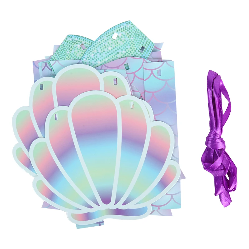 Birthday Decoration Mermaid Paper Plate Cup Disposable Tableware Girls Birthday Party Decorations Little Mermaid Party Decor
