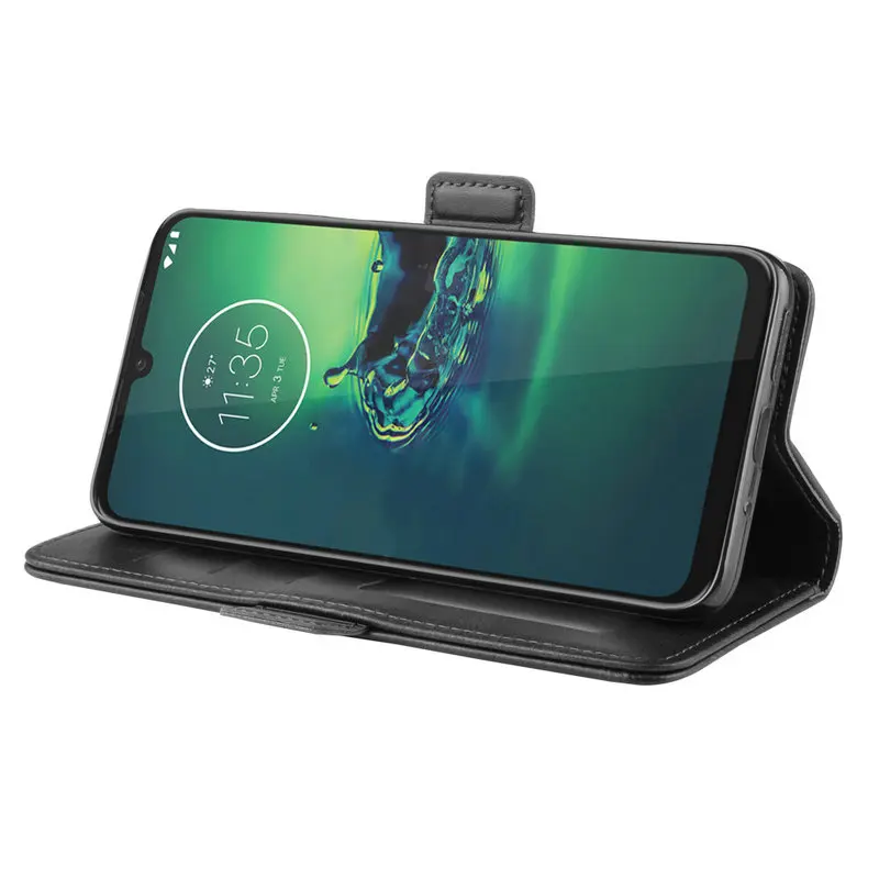 Для Motorola Moto G8 Plus G8+ чехол-кошелек для Moto G8 Play для Motorola One Macro двойной откидной кожаный чехол для телефона Capa Etui