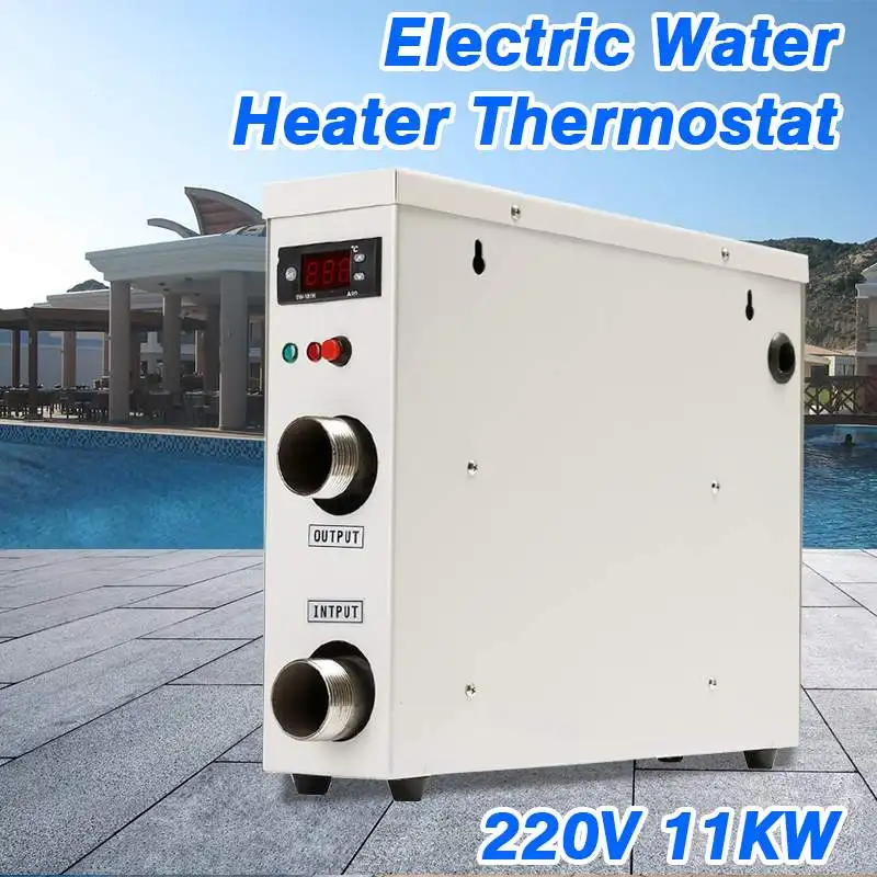Горячая 11KW 220V AC водонагреватель Электрический цифровой термостат для бассейна