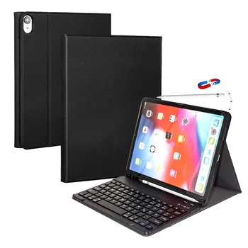 

For iPad Pro 11 Inch 2018 Case Germany Bluetooth Keyboard Magnetic Flip Stand Leather Case For iPad Pro 11 2018 Case Pen Holder