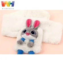 Южная Корея Winghouse Детский шарф зверополис, Джуди и шейным платком для зимней одежды для девочки, ветрозащитный воротник шею из плотного флиса глушитель выхлопных газов