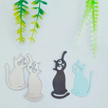 

Two Cat Classical set cutting Die New tool Die Metal cutting Die three-dimensional Art Paper DIY Decoration