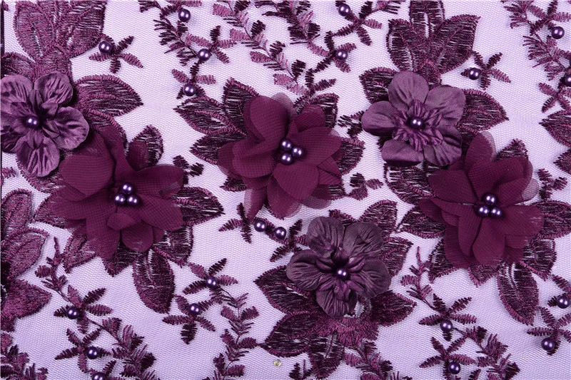 Африканская винная кружевная ткань высокого качества 3D цветы вуаль кружева французская сетка кружева ткани нигерийские кружевные ткани для свадьбы 1400
