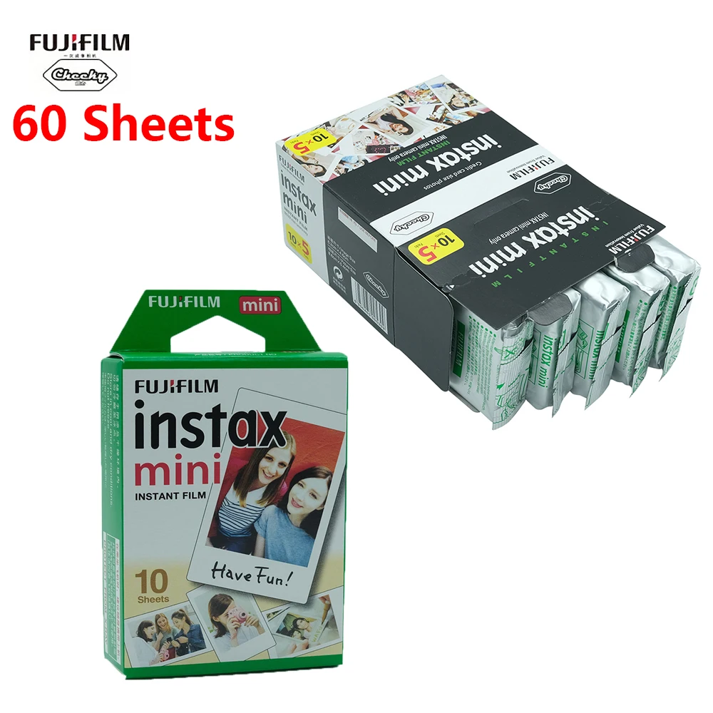 Пленка Fujifilm instax mini 10 60 листов пленка Fuji 9 8 с белыми краями для мгновенной печати 7s