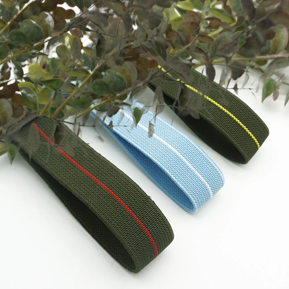 

French Troops Parachute Bag Strap For Elastic Nylon Watchstrap For James Bond Stainless Steel Black Buckle NATO Strap 20mm 22mm