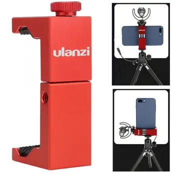 

Ulanzi ST-02S Metal Phone Clip Holder with Hot Shoe 1/4'' Screw Tripod Phone Mount Stand for Smartphone Vlogging Fillmaking