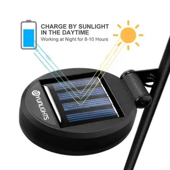 

New LED Solar Garden Lights Hollow Moon Shape Iron Lamp Landscape Pathway Solar Power Outdoor Control Lawn For Decoration L R4O1