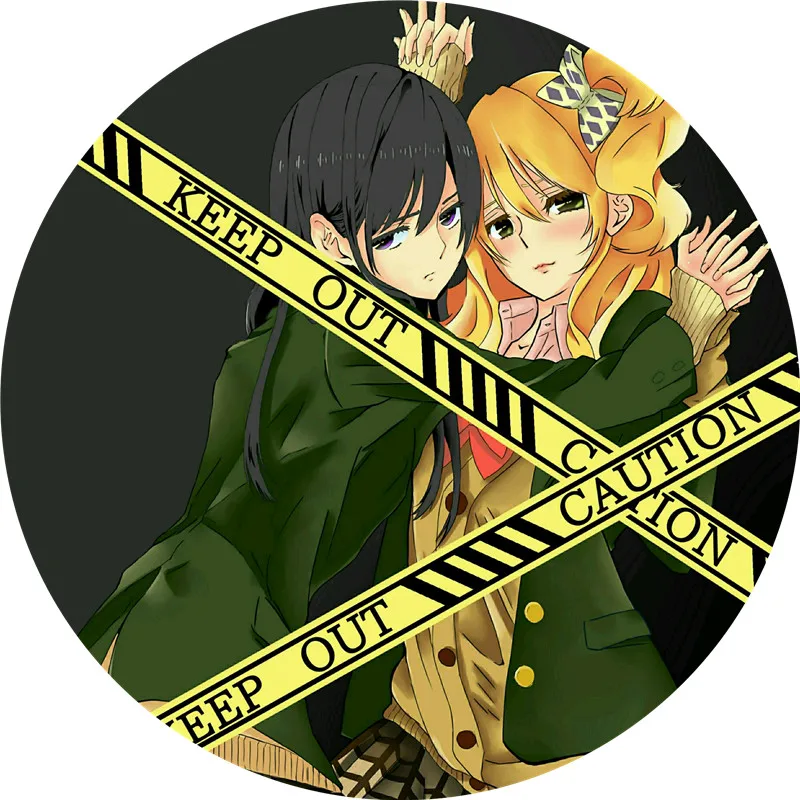 police woman costume Anime Citrus Aihara Yuzu Cosplay Badge Aihara Mei Brooch Pin  Accessories For Clothes Backpack Decoration gift cosplay Cosplay Costumes