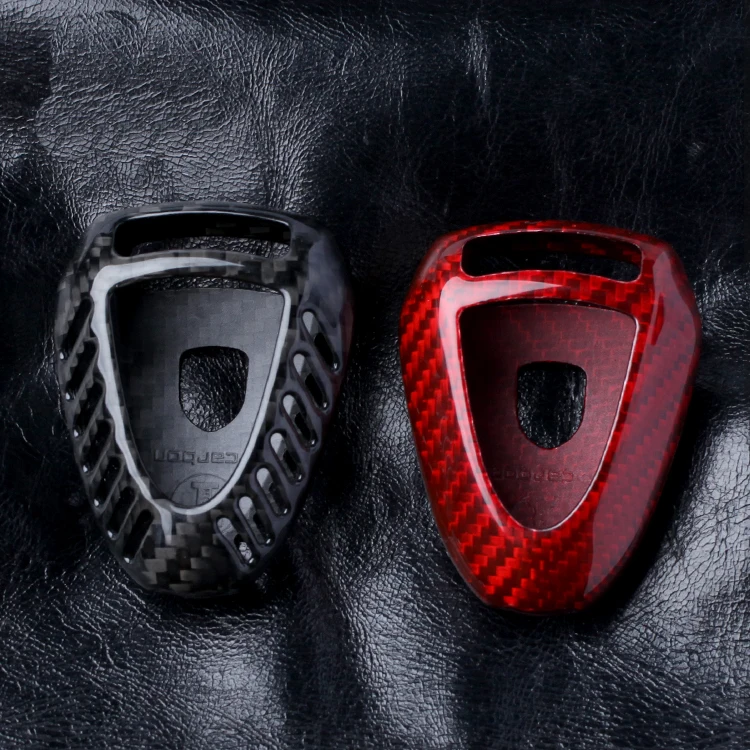 

For PORSCHE 997 911 Boxster 987 Cayman Car Key Case Remote Holder Cover Fob Shell Aut Protective Genuine Carbon Fiber