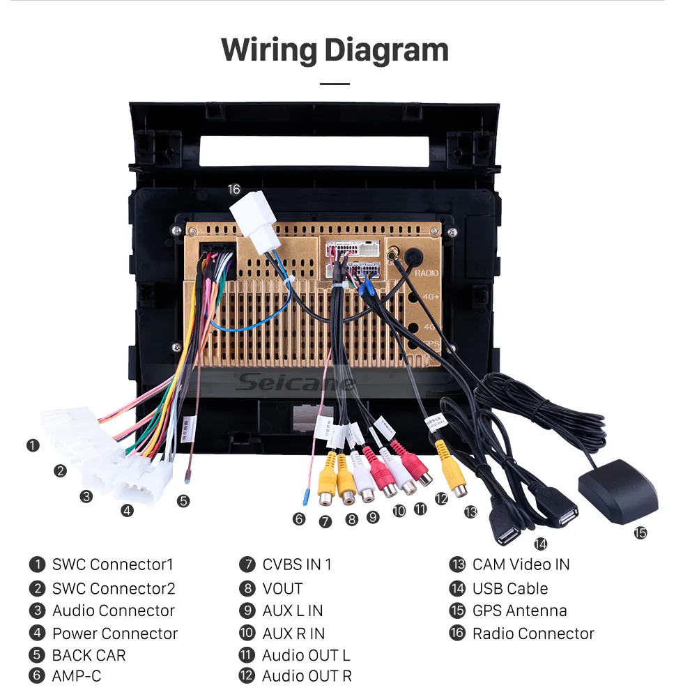 Discount Seicane 10.1 inch Android 9.0 Car Radio For 2007-2017 Toyota Cruiser FJ GPS Navi Multimedia Player Touchscreen Head Unit 17