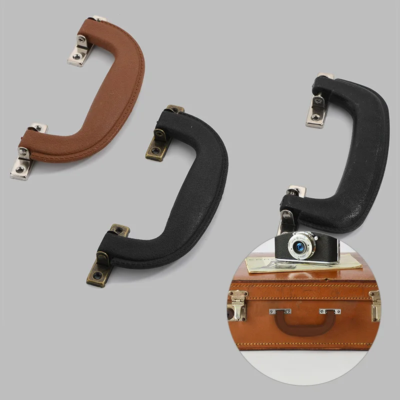 Furniture Handles Kitchen Door Handles Arch Box Handle Tool Handle Retro Plastic Suitcase Holder Furniture Hardware Antique