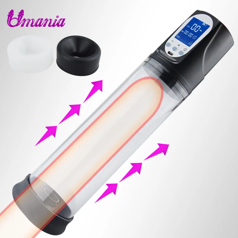  Bomba de pene eléctrica USB juguetes para agrandar el pene para adultos vibrador bomba de pene bomb