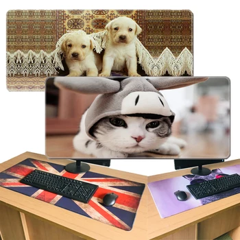 

Locked Edge Large Gaming Mousepad Soft Print Desk Mat Pads For Wireless Speed Keyboard Laser Mouse Mice For Overwatch CSGO