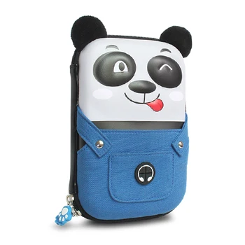 

Cool 3D Kung Fu panda Pencil Case Women Makeup Bag Cosmetics Cases Kids Pen Box For School Stationery Pencil Bags Holder