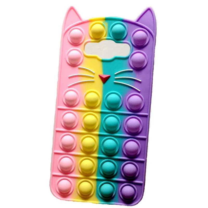 Funda trasera de blanda para Samsung Galaxy J7 Neo / J7 Nxt J7 Core SM J701 J701 J701F, carcasa bonita con diseño 3D de oso, Gato y unicornio|Fundas antigolpes para