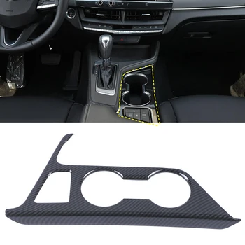 

ABS Carbon Fiber Style Interior Front Water Cup Holder Cover Trim for Cadillac CT4 2019 2020 accessories Left Hand Drive