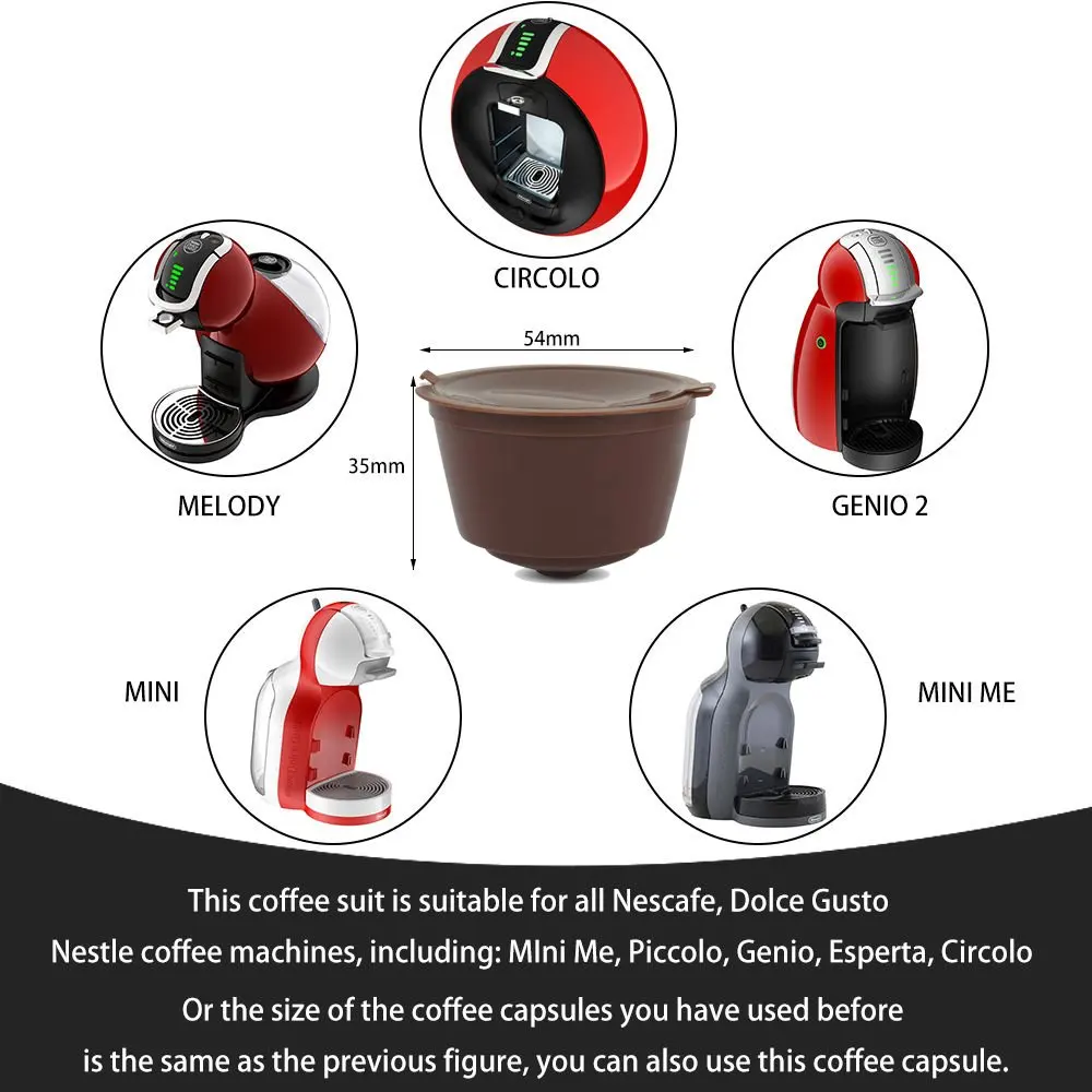 3 шт./lotRefillable Dolce Gusto Кофе Капсула Nescafe Dolce Gusto многоразового пользования капсулы Dolce капсулы с 1 предмета кофейные ложки