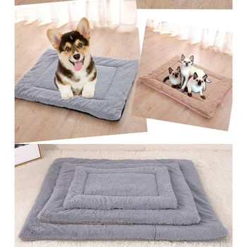

Pet Dog Blanket Winter Thickening Warm Cat Dog Cushion Dual-Purpose Pet Cushion Sofa Cushion Double Sided HYD88