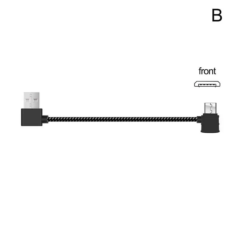 Nylon Braided USB Remote Controller Data Cable for Xiaomi FIMI X8 SE Transmitter USB to iOS/Android/Type-C for xiaomi x8se Drone - Цвет: B