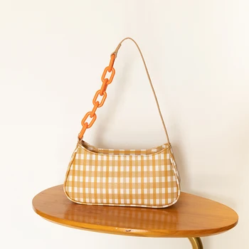 

Ins Chic Canvas Hand Bags For Women 2020 Tiny Armpit Shoulder Bag Fashion Organizer Totes Sac Femme Lady Handbag Party Clutch