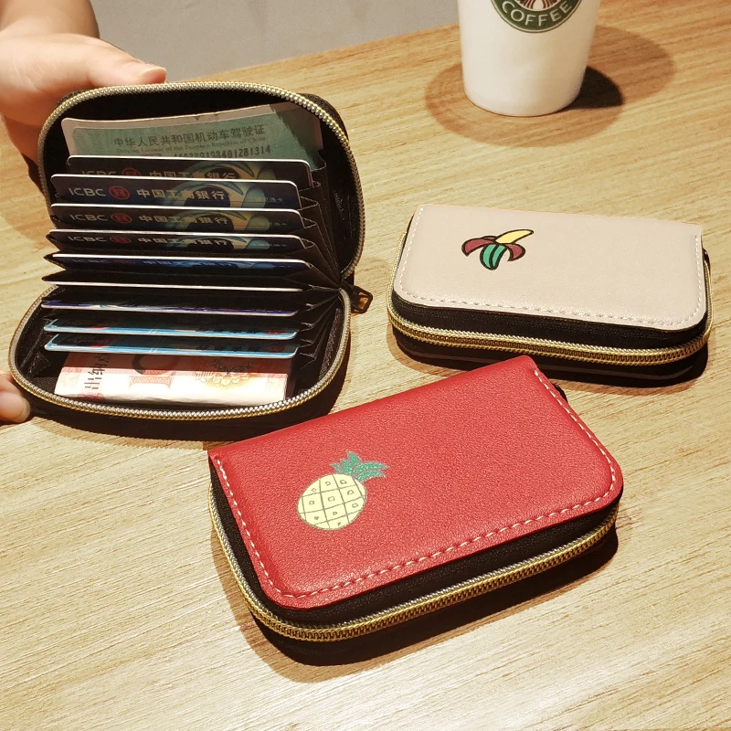 

2019 Travel Passport Cover ID Credit Sweet Fruit Pattern Card Bag Top Leather Business Card Holder Passport Holder Size 11*8CM