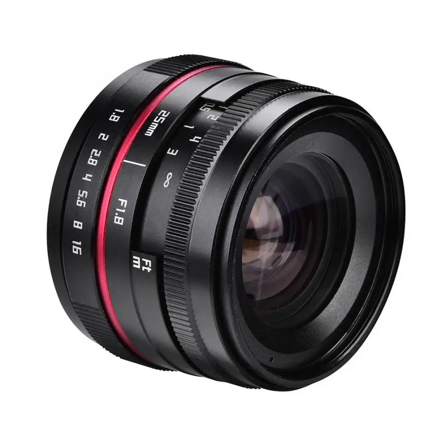 

25mm f1.8 Manual Focusing Lens for M4/3 Mount or for Canon Mount for Mirrorless Cameras Photography Lenses Accessories