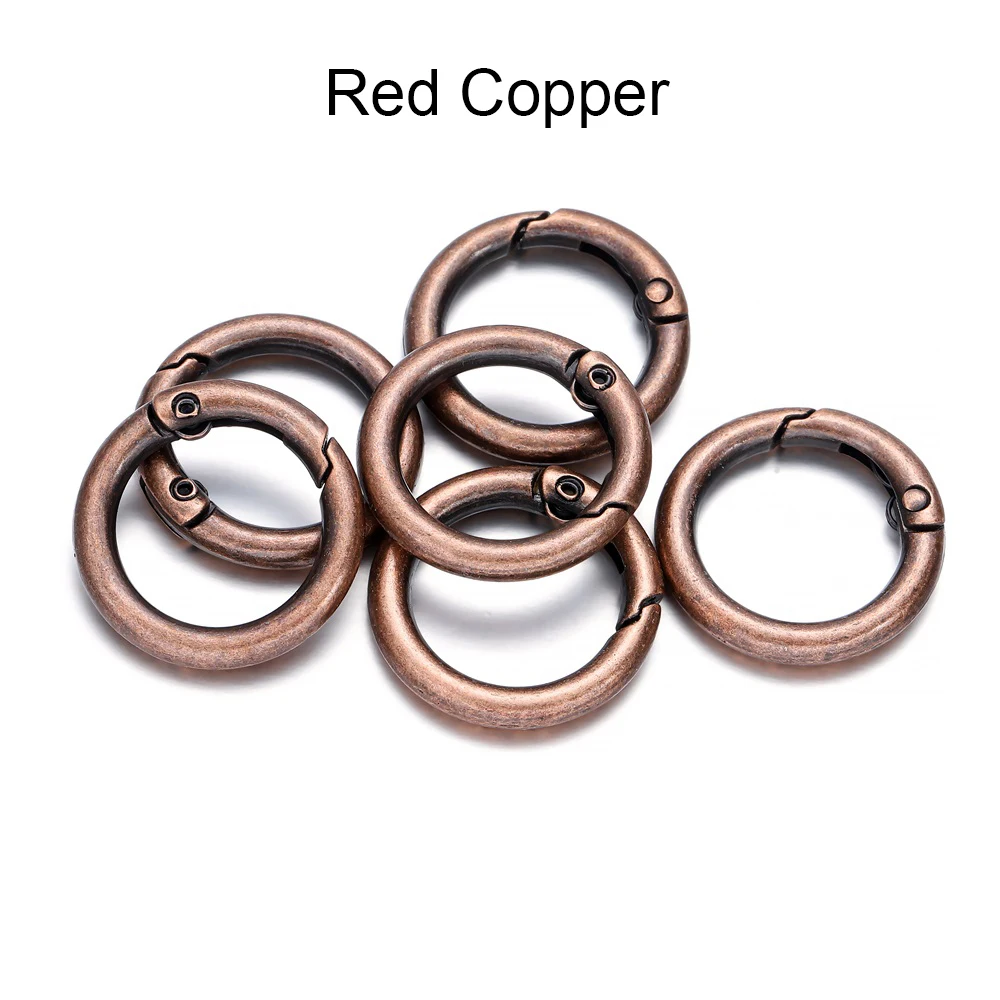 5pcs Metal Spring Clasps for Keychains, Bags, and Jewelry Making