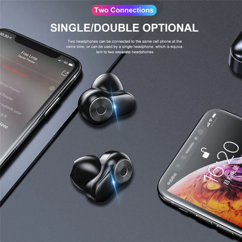 TWS bluetooth 5.0 Earphone Wireless Earbuds 3500mAh Power Bank Headset Smart Touch buy china direct with Mic Stereo earphone
