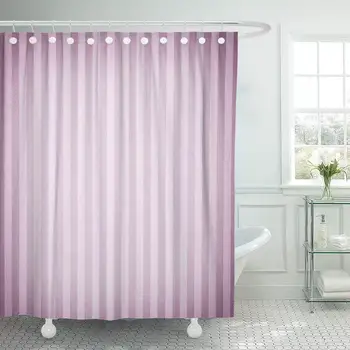 

Purple Stripe Striped Abstract Brown Vintage Retro Wall Pattern Shower Curtain Bathroom with Hooks,Waterproof Polyester Curtain