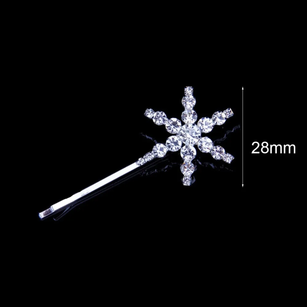 Silver Star Small 1 шт. золото/серебро$ Письмо Женщины Девушки Кристалл заколки для волос Стразы шпильки металлические Свадебные Заколки головные уборы аксессуары для волос - Окраска металла: Silver Star Small