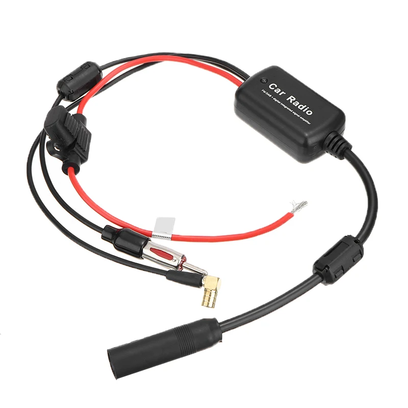 

9V-15V Car Stereo Radio Antenna DAB+FM Digital Aerial Amplifier Signal Booster Kit For DAB Radios