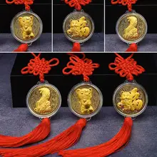 2022 chiński węzeł Ornament tygrys rok frędzel jedwab Fringe grzywka wykończenia dekoracji wnętrz wisiorek do samochodu dekoracji tanie tanio Zwierząt CN (pochodzenie) Tradycyjny chiński