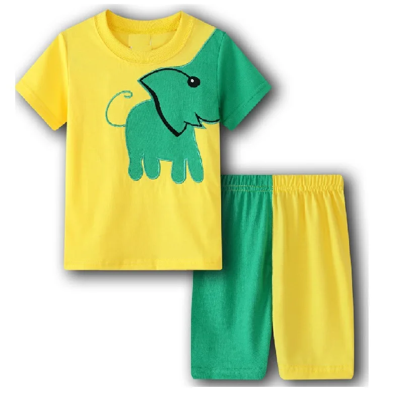 baby sleepwear SAILEROAD Children's Crocodile Pajamas Set Girls Pajamas Cotton Kids Boys Sleepwear Child Night Wear Clothing Suits baby clothes boy Sleepwear & Robes