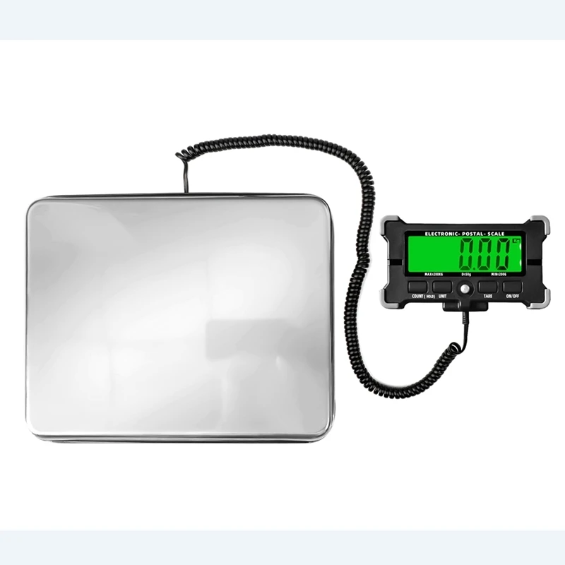 Portable 200KG Electronic Parcel Scale Stainless Steel Large Platform Digital LCD Weighing Balance For Postal Warehouse Express |