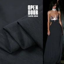 19 Весна Лето Новинка 60% Slik 40% хлопок и лен ткань для женского платья 114 см ширина 28 Momme Slub модная ткань для шитья своими руками распродажа