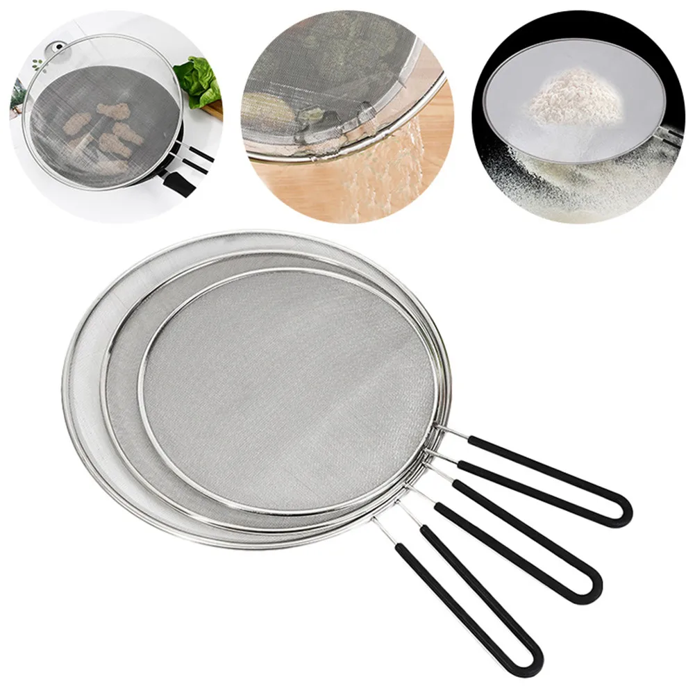 Oil Splatter Screen Stainless Steel Fine Mesh Grease Splatter Guard