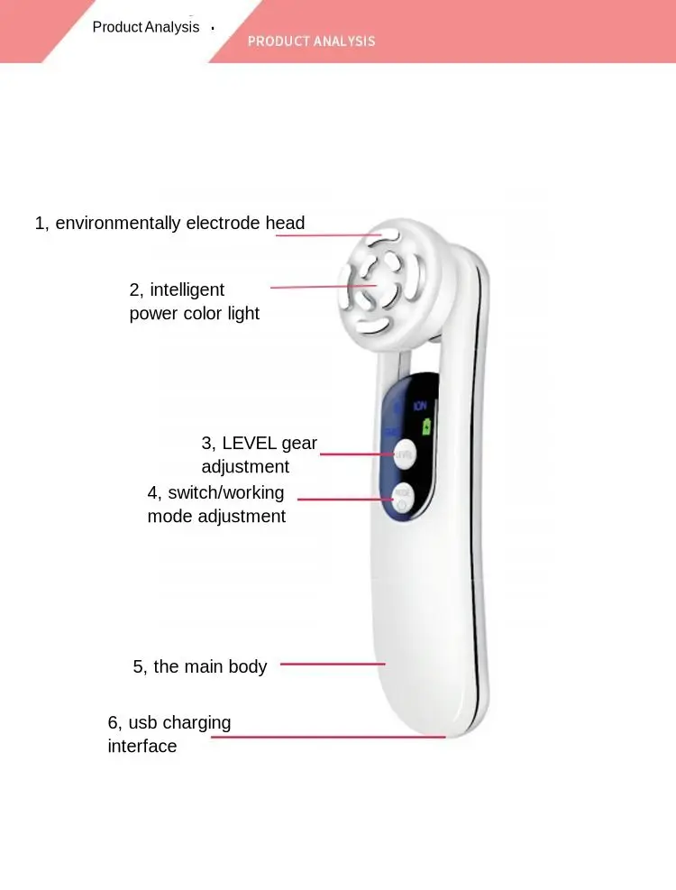 Intelligent Temperature Control Radio Frequency Beauty Instrument Thin Face Thermage Household Wrinkle Firming Skin Instrument