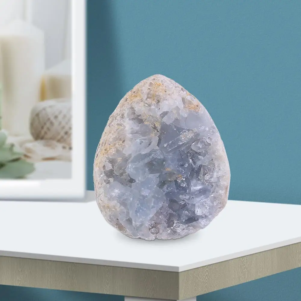 4.5cm Irregular Blue Natural Crystal Druzy Cluster Specimen Mineral Stone Rock Ornament Home Decoration