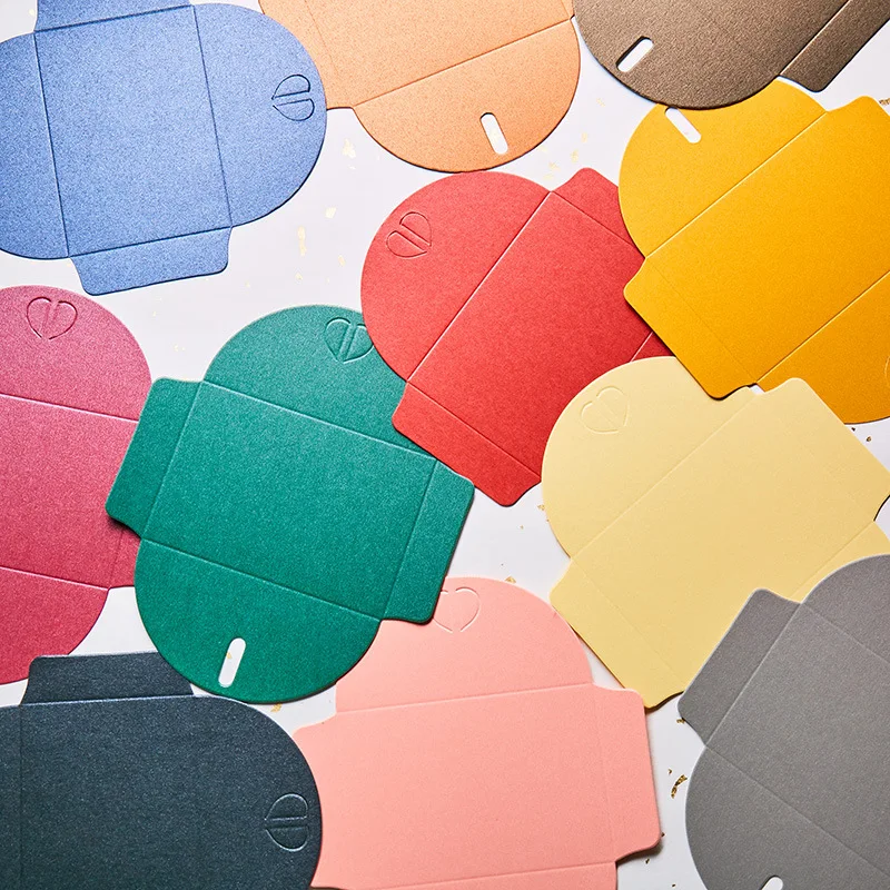 10 pieces/lot 7x10.5cm High Quality Colored Mini Envelope DIY Pearl Paper Envelopes for Greeting Cards