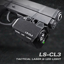 Laserspeed укрепляющая маска для лица с компактным красным Dot лазерный прицел указатель с тактический светодиодный фонарик Combo 20 мм направляющей для Glock 9 мм охотничье ружье
