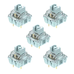 5 interruptores lineares do interruptor branco azulado de ttc unidades/pacote para os pinos mecânicos personalizados da série mx 3 do interruptor do teclado