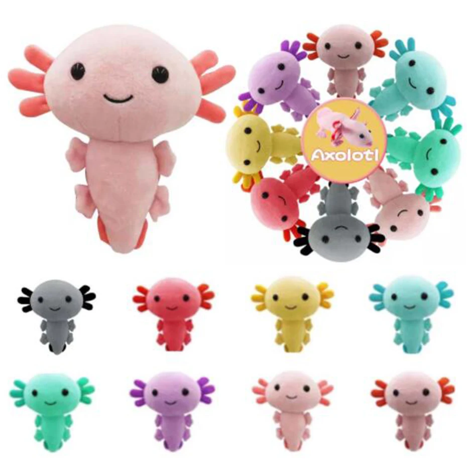 Плюшевая игрушка Kawaii Axolotl 20 см мультяшное милое животное мягкая плюшевая кукла